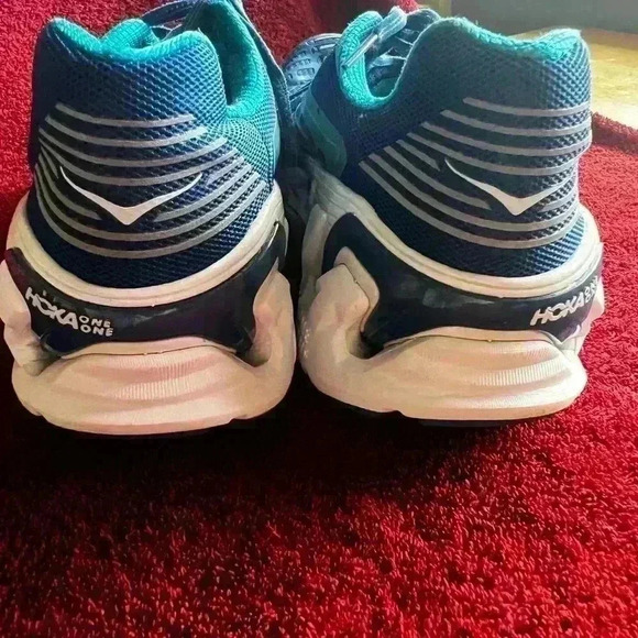 Mens Sz 9 HOKA Vanquish 3 Road Running Shoes - Medieval Blue / Blue - Picture 4 of 9